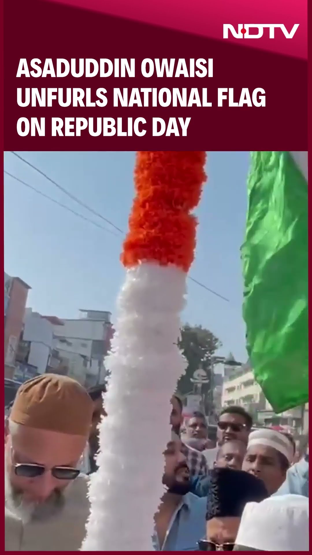 Republic Day 2025 | AIMIM Chief Asaduddin Owaisi Unfurls National Flag On Republic Day