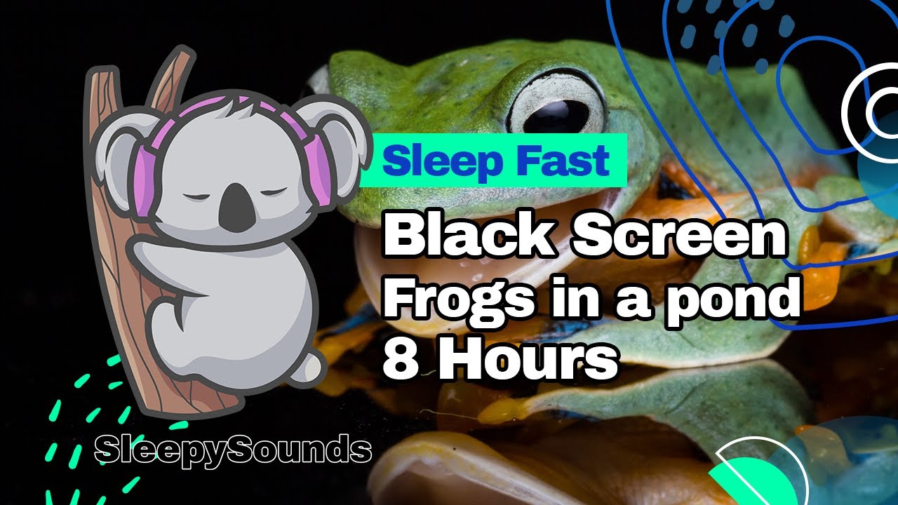 Frogs in a pond for a Deep Sleep Hear the calming sound of frogs in a