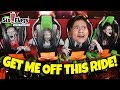 WHO IS BRAVER CHALLENGE!!! Scary Rides and Monsters at Fright Fest Six Flags Magic Mountain!