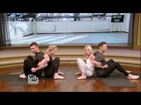 Kelly and Ryan Try Partner Yoga