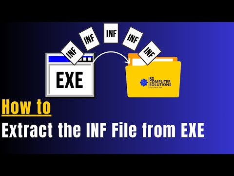 How to Extract the INF File from an Exe file for HP Printer Driver.