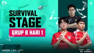 [ID] PUBG MOBILE RUTHLESS PRO SERI COG S3 | SURVIVAL STAGE| GROUP B|DAY 1| FT. #BTR #TALON #RRQ #STE