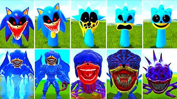 ALL SPRUNKI SONIC EXE VS SONIC CURSED POPPY PLAYTIME CHAPTER 4 ? In Nextbots in Playground