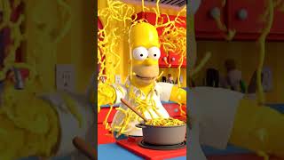 Homer cooks spaghetti #funny #simson #ai