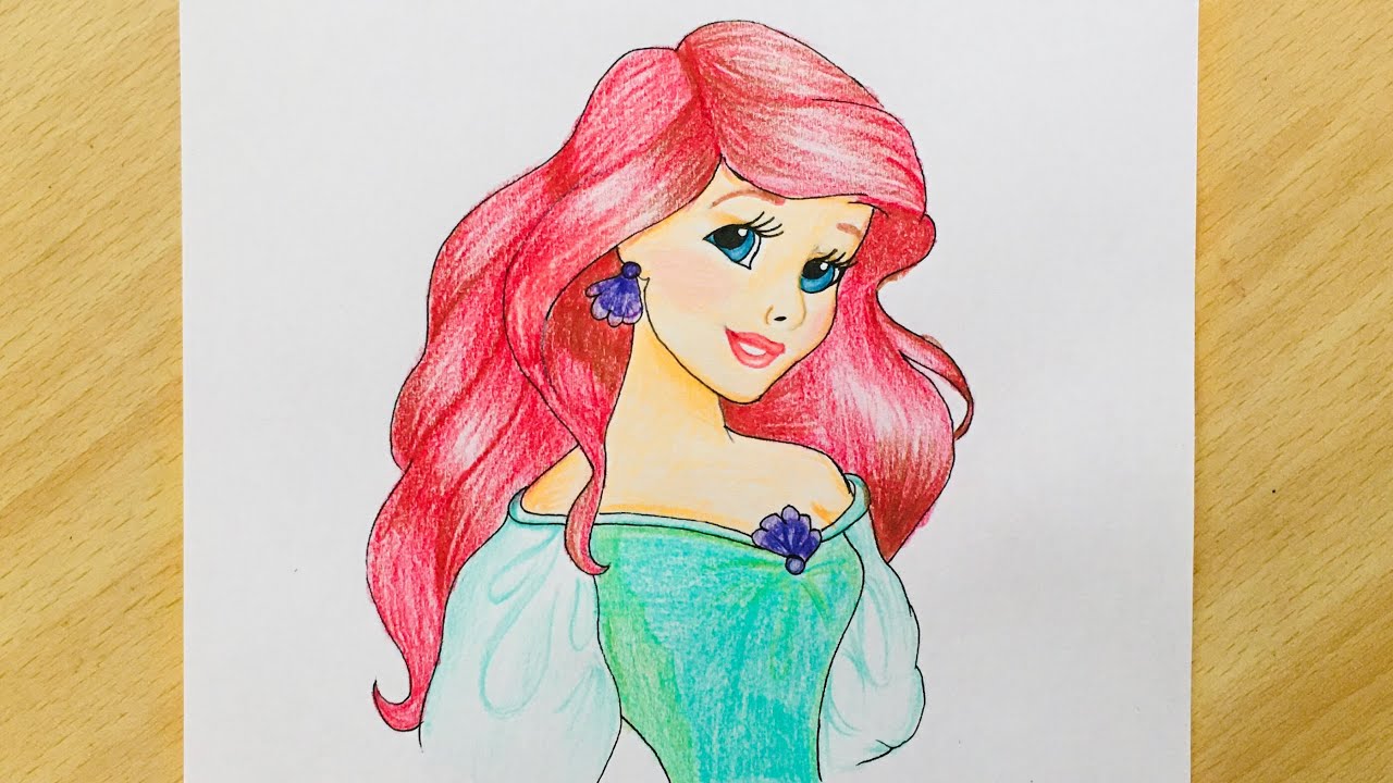 Ariel sketch - Disney Princess Fan Art (29630253) - Fanpop