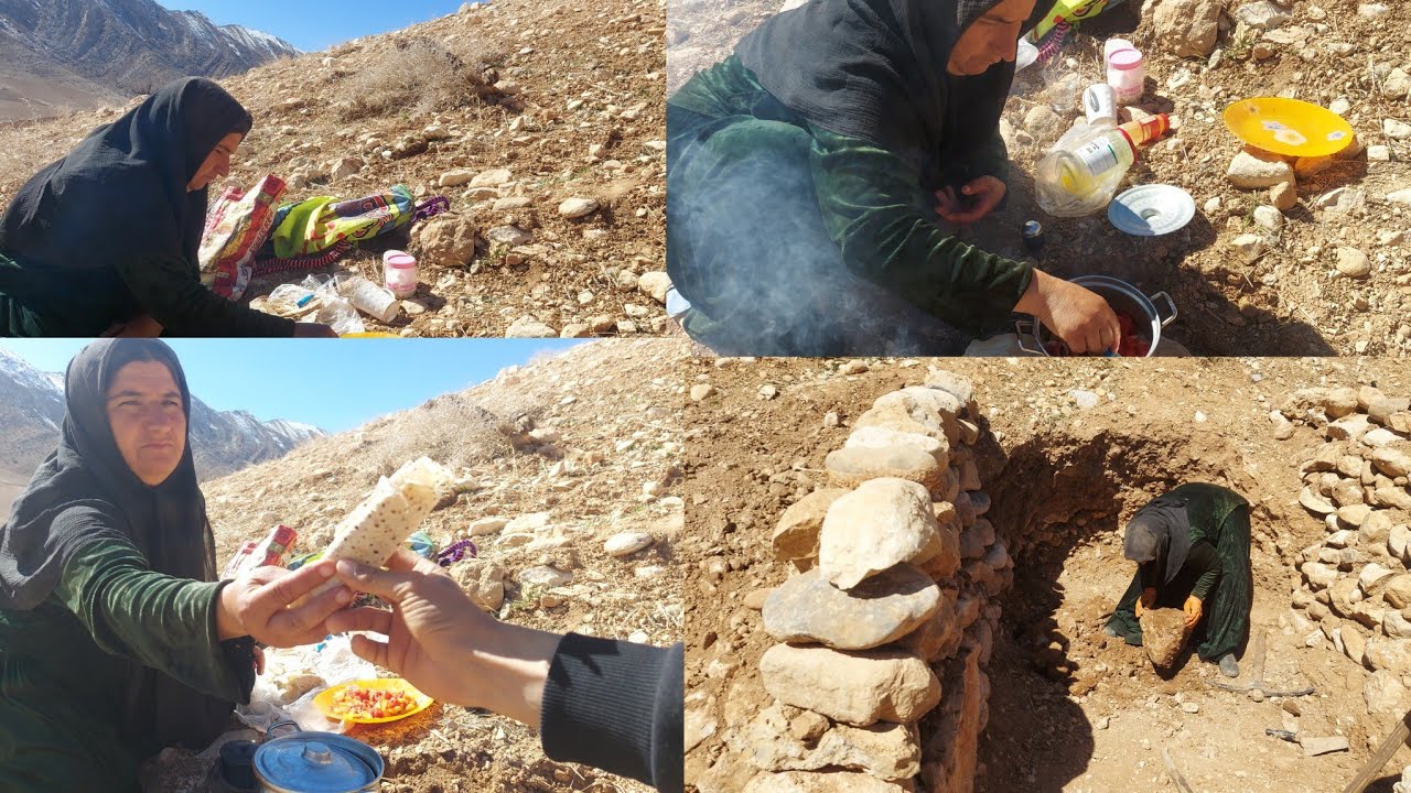 After all this hardship, Asiye was able to cook herself a hot meal with the help of the operator.