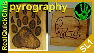 pyrography wood burning art using basic wood burning art tools