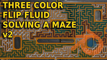 3 Color Flip Fluid Solving A Maze