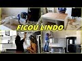 MONTANDO  E ORGANIZANDO  O ARMÁRIO  NOVO DA COZINHA