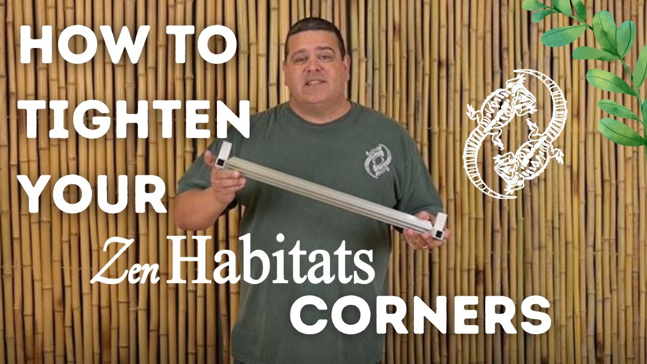How to Tighten Enclosure Corners Zen Habitats YouTube
