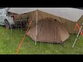 CAR CAMPING in the RAIN with a TENT and TARP