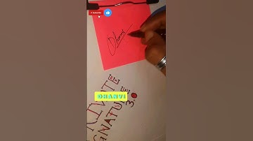 DHANVI Name Beautiful Signature Style 💖🧡| With Beautiful Autograph #youtubeshorts #shortsvideo