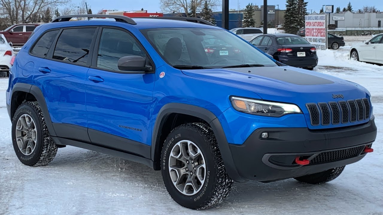 Jeep Cherokee Trailhawk 4x4 Hydro Blue Pearl Youtube