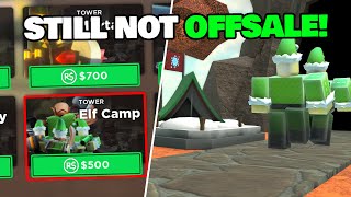 You Can Still Buy Elf Camp Gamepass! (Tower Defense Simulator) | Roblox
