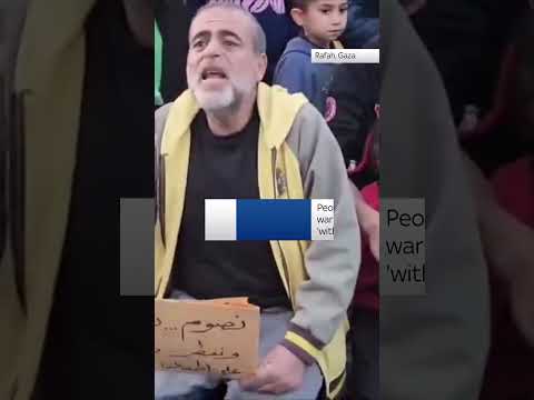 Israel-Hamas war: Displaced Palestinians stage 'without food in Ramadan' protest in Rafah