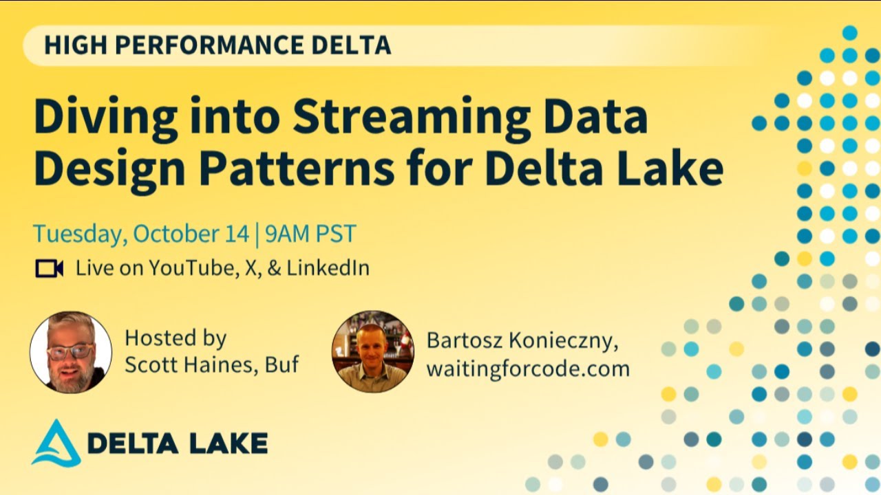 Diving into Streaming Data Design Patterns for Delta Lake