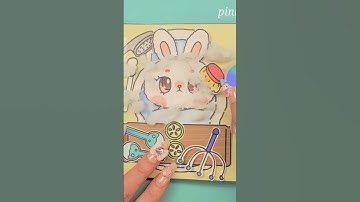 Bunny Squishy Book #diy #gamebook
