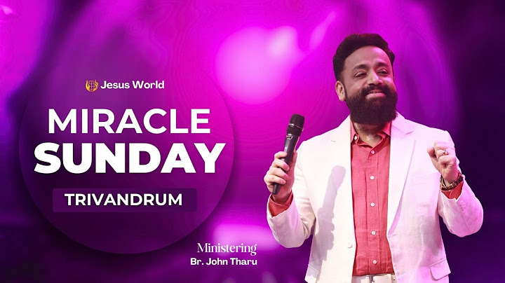 🔴 MIRACLE SUNDAY | TRIVANDRUM | 13/07/2025 | Apostle John Tharu | Jesus World