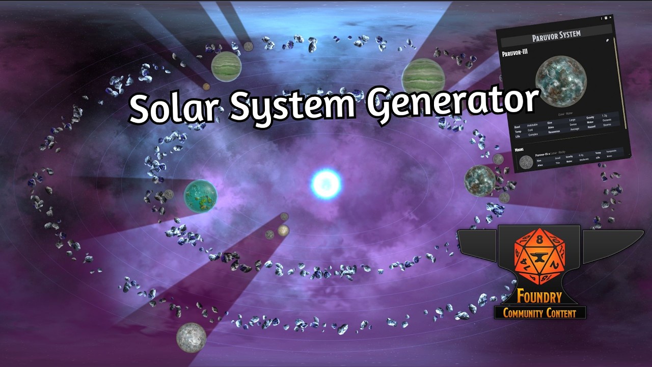 Augur: Sci-Fi | Procedural Star System Generator for Foundry VTT - YouTube