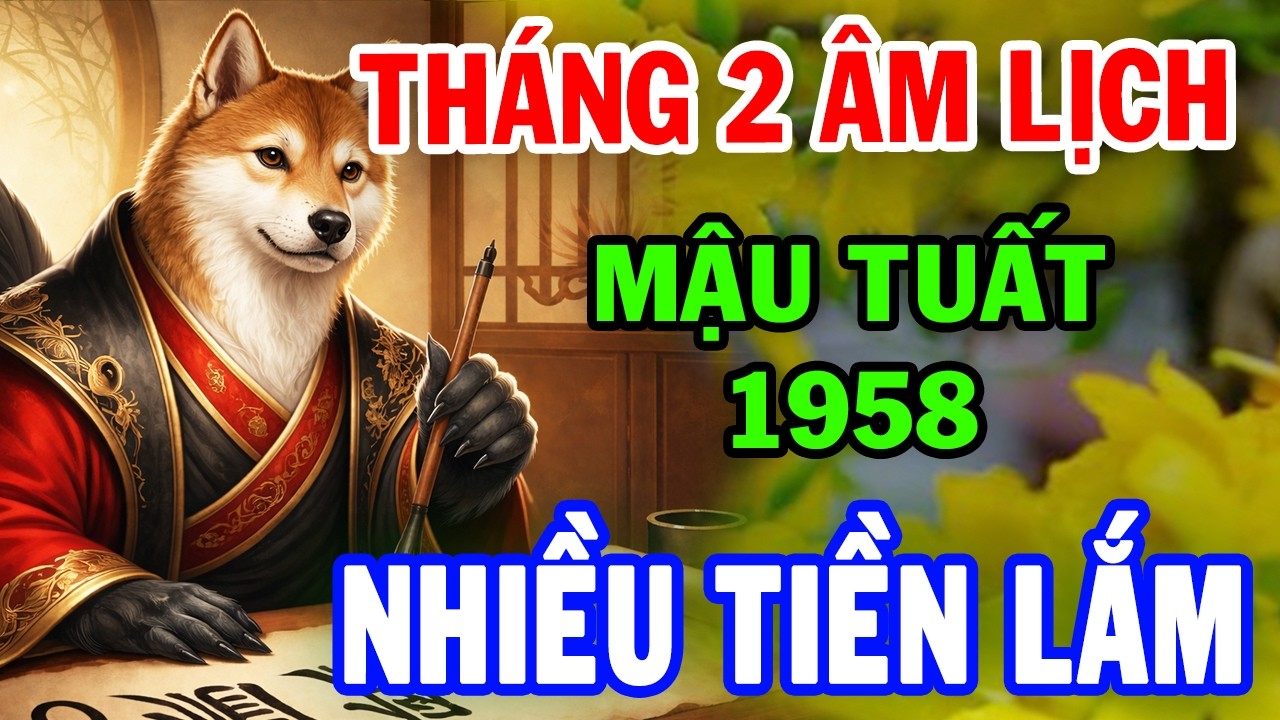 Chúc Mừng MẬU TUẤT 1958 Thần Tài Ban Phúc, Tiền Bạc Ùn Ùn Đổ Về Nhà, Giàu Có bậc nhất Tháng 2 ÂL