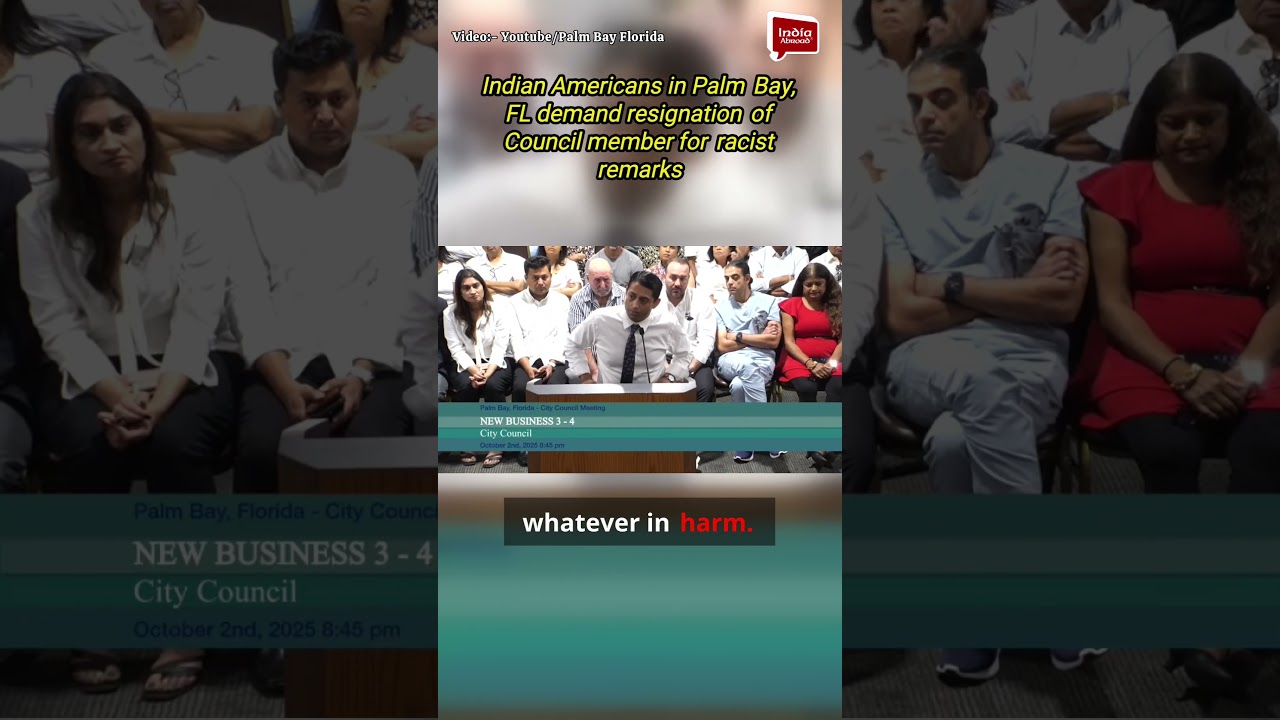 Indian Americans in Palm Bay demand resignation of Council member for racist remarks| India Abroad
