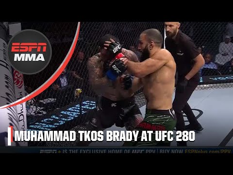 Belal Muhammad TKOs Sean Brady on UFC 280 prelims | ESPN MMA