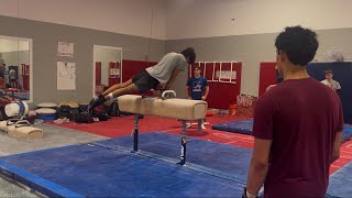 Triple Russian Between the Pommels, Driggs, Sivado, Tong Fei