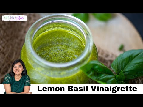 Lemon Basil Vinaigrette Recipe  Salad Dressing    Video - 21