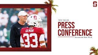 Stanford Football: Coach Taylor Weekly Press Conference | Sacramento State