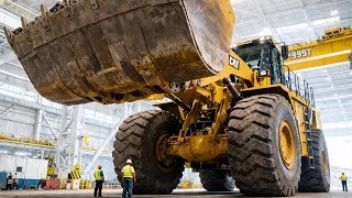 Inside CAT 994K Assembly Factory – How Mining Wheel Loaders Are Made (Full Process)