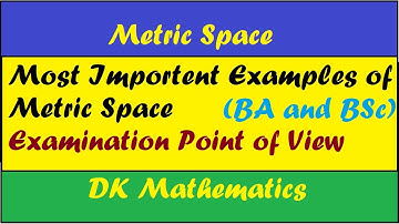 Metric space examples solution