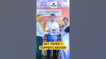 NET PAPER-1 TOPPER