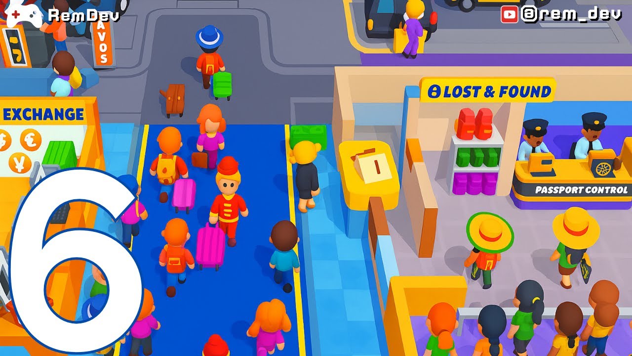 Airport Idle Gameplay Walkthrough Part 6 - Airport Sim Tycoon