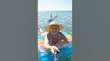 POV: Shark attacks a grandma. She filmed it all. #attack #shark #scary #horror #ocean #pov #ai