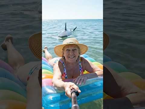 POV Shark Attacks A Grandma She Filmed It All Attack Shark Scary Horror Ocean Pov Ai