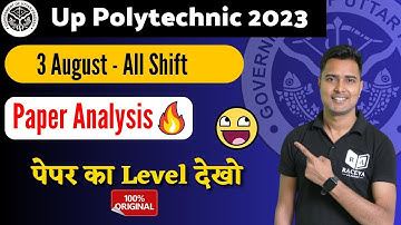 up polytechnic 2023 original question paper by er ashok sir @RACEVAACADEMY