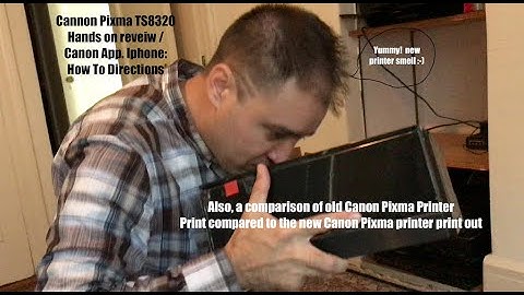 Canon PIXMA TS8320 Box Opening & How-To + Canon iPhone App tutorial