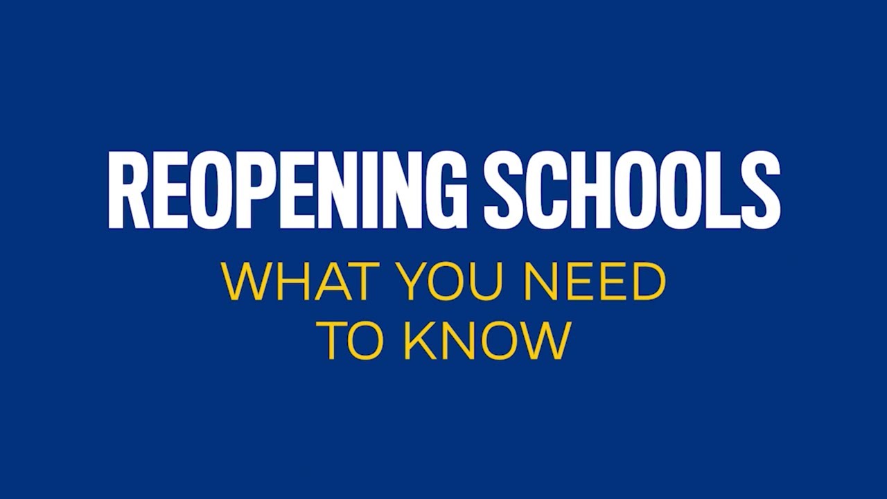 Reopening Schools What You Need to Know YouTube