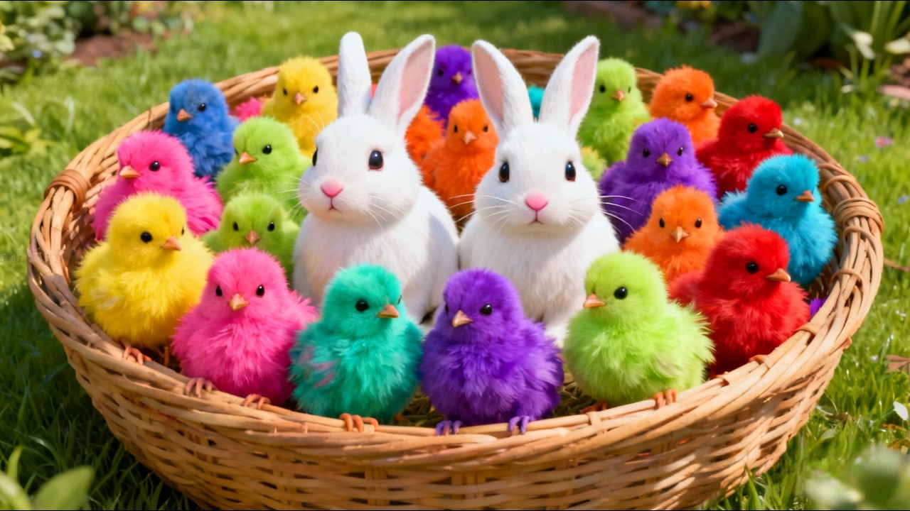 Ayam Lucu, ayam warna warni, ayam rainbow, kelinci lucu, bebek lucu, ikan koi, Hewan Lucu🐥🌈