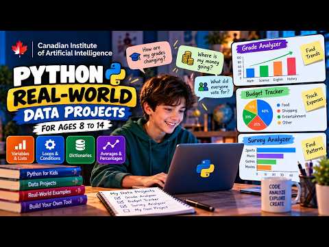 Python Real-World Data Projects for Kids (Ages 8–14) | Canadian Institute of Artificial Intelligence