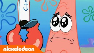 SpongeBob | Patrick Bekerja di Krusty Krab...LAGI! | Nickelodeon Bahasa