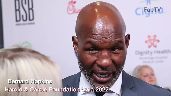 Bernard Hopkins arrives at the Harold & Carole Fou...