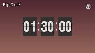 1 Hour 30 Minute Timer ⏱️ Rose Gold Flip Clock | Movie length Timer - ChronoFlow screenshot 4