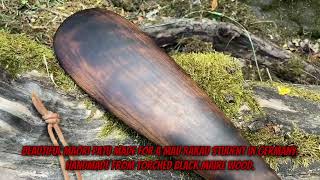 Patu Made Of Torched Black Maire Wood