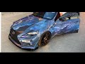 Airbrushing on the car as a Lexus. Space, galaxy. Аэрография на автомобиле Лексус