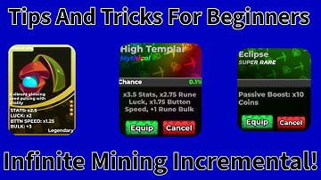 Tips And Tricks For Beginners In Infinite Mining Incremental Roblox!