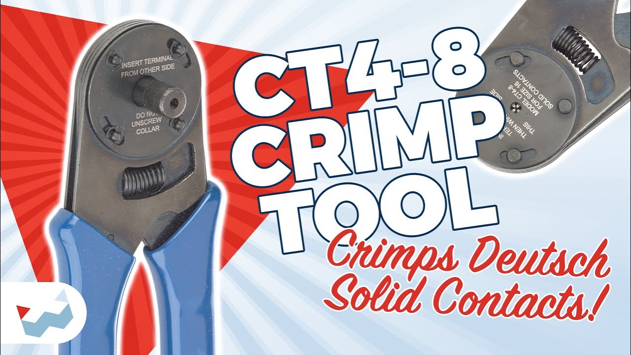 How To Crimp a Deutsch Solid Contact with the CT4-8 Crimp Tool