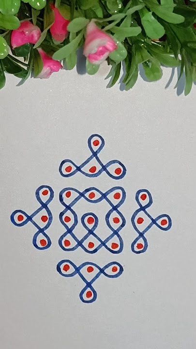 7*1 dots #rangoli #nelivukolam #muggulu #mellikamuggu #maavukolam #easyrangoli #kolam