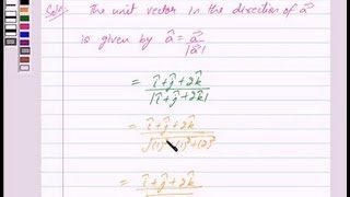 Example:Finding Unit Vector