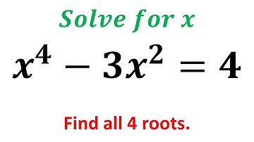 An Easy Quartic Equation Solved by Substitution Method #maths #polynomials